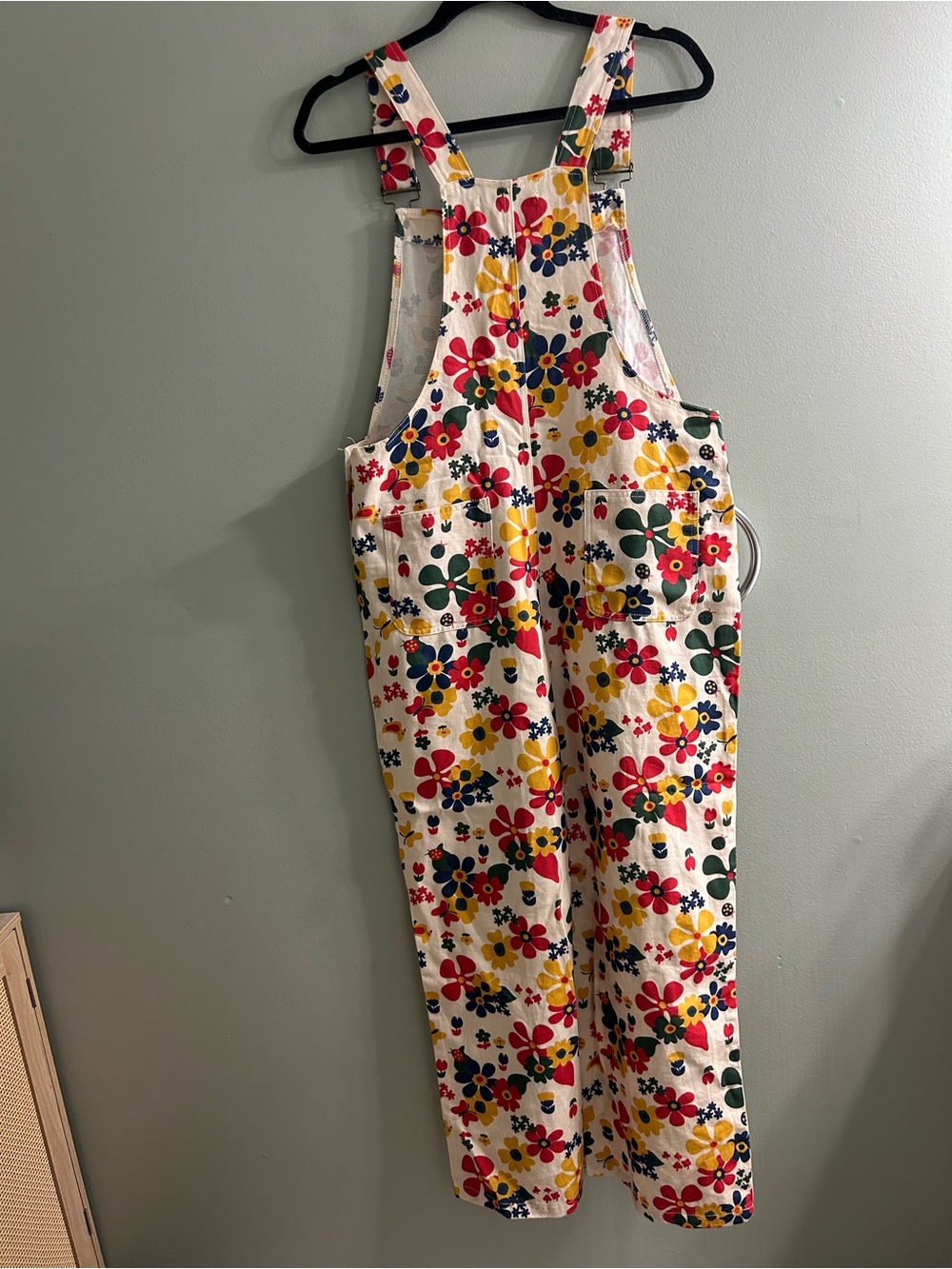 NWT sm wardrobe spring floral printed cotton overalls - Picture 7 of 11